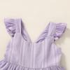 imageKids Toddler Baby Girls Rainbow Dress Princess Sleeveless Beach Butterfly SundressPurple Dress