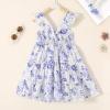 imageKids Toddler Baby Girls Rainbow Dress Princess Sleeveless Beach Butterfly SundressPurple Floral Dress
