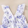 imageKids Toddler Baby Girls Rainbow Dress Princess Sleeveless Beach Butterfly SundressPurple Floral Dress
