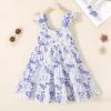 imageKids Toddler Baby Girls Rainbow Dress Princess Sleeveless Beach Butterfly SundressPurple Floral Dress