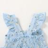 imageKids Toddler Baby Girls Rainbow Dress Princess Sleeveless Beach Butterfly SundressToddler Blue Dress White Floral