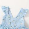 imageKids Toddler Baby Girls Rainbow Dress Princess Sleeveless Beach Butterfly SundressToddler Blue Dress White Floral