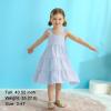 imageKids Toddler Baby Girls Rainbow Dress Princess Sleeveless Beach Butterfly SundressToddler Blue Stripe Dress