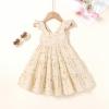 imageKids Toddler Baby Girls Rainbow Dress Princess Sleeveless Beach Butterfly SundressToddler Khaki Dress White Floral