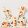 imageKids Toddler Baby Girls Rainbow Dress Princess Sleeveless Beach Butterfly SundressToddler Orange Floral Dress