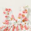 imageKids Toddler Baby Girls Rainbow Dress Princess Sleeveless Beach Butterfly SundressToddler Pink Floral Dress