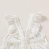 imageKids Toddler Baby Girls Rainbow Dress Princess Sleeveless Beach Butterfly SundressWhite
