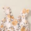 imageKids Toddler Baby Girls Rainbow Dress Princess Sleeveless Beach Butterfly SundressYellow Floral Dress