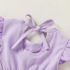 imageToddler Girls Dress Butterfly Print Ruffle Sleeveless Baby Girl DressesSisterstrap Dress