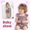 imageYOUNGER TREE Newborn Baby Girl Clothes Solid Color Ruffle Sleeveless Romper Infant Summer Jumpsuit OutfitPurple