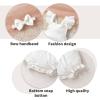 imageYOUNGER TREE Newborn Baby Girl Clothes Solid Color Ruffle Sleeveless Romper Infant Summer Jumpsuit OutfitWhite