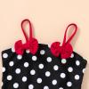 imageYOUNGER TREE Toddler Baby Girl Swimsuit Infant One Piece Bathing Suits with Hat Newborn Summer Beach SwimwearBlack Polka Dot