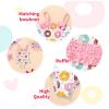 imageYOUNGER TREE Toddler Baby Girl Swimsuit Infant One Piece Bathing Suits with Hat Newborn Summer Beach SwimwearDonut
