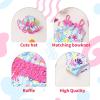 imageYOUNGER TREE Toddler Baby Girl Swimsuit Infant One Piece Bathing Suits with Hat Newborn Summer Beach SwimwearJellyfish