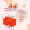 imageYOUNGER TREE Toddler Baby Girl Swimsuit Infant One Piece Bathing Suits with Hat Newborn Summer Beach SwimwearOrange Floral