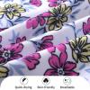 imageYOUNGER TREE Toddler Baby Girl Swimsuit Infant One Piece Bathing Suits with Hat Newborn Summer Beach SwimwearPurple Floral