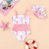 imageYOUNGER TREE Toddler Baby Girl Swimsuit Infant One Piece Bathing Suits with Hat Newborn Summer Beach SwimwearSeahorse