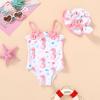 imageYOUNGER TREE Toddler Baby Girl Swimsuit Infant One Piece Bathing Suits with Hat Newborn Summer Beach SwimwearSeahorse