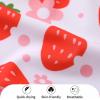 imageYOUNGER TREE Toddler Baby Girl Swimsuit Infant One Piece Bathing Suits with Hat Newborn Summer Beach SwimwearStrawberry