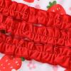 imageYOUNGER TREE Toddler Baby Girl Swimsuit Infant One Piece Bathing Suits with Hat Newborn Summer Beach SwimwearStrawberry