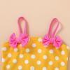 imageYOUNGER TREE Toddler Baby Girl Swimsuit Infant One Piece Bathing Suits with Hat Newborn Summer Beach SwimwearYellow Polka Dot