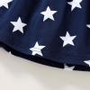 imageYOUNGER TREE Toddler Baby Girls Summer Outfit Stars and Stripes BowKnot Dress Independents Day SuitsBackless Bowknot