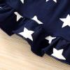 imageYOUNGER TREE Toddler Baby Girls Summer Outfit Stars and Stripes BowKnot Dress Independents Day SuitsNavy