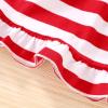 imageYOUNGER TREE Toddler Baby Girls Summer Outfit Stars and Stripes BowKnot Dress Independents Day SuitsStars