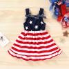 imageYOUNGER TREE Toddler Baby Girls Summer Outfit Stars and Stripes BowKnot Dress Independents Day SuitsStars