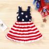 imageYOUNGER TREE Toddler Baby Girls Summer Outfit Stars and Stripes BowKnot Dress Independents Day SuitsStars