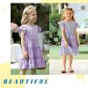 imageYOUNGER TREE Toddler Dress Baby Girl Summer Clothes Ruffle Sleeve Floral Smock Beach Boho Dresses Sundress Purple 1218 Months