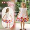 imageYOUNGER TREE Toddler Dress Baby Girl Summer Clothes Ruffle Sleeve Floral Smock Beach Boho Dresses Sundress White Floral 45T
