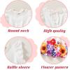 imageYOUNGER TREE Toddler Dress Baby Girl Summer Clothes Ruffle Sleeve Floral Smock Beach Boho Dresses Sundress White Floral 45T