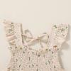imageYOUNGER TREE Toddler Girl Dress Kids Sleeveless Ruffle Dresses for Girls Summer Outfits Beach SundressApricot Ruffles Flowers