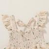 imageYOUNGER TREE Toddler Girl Dress Kids Sleeveless Ruffle Dresses for Girls Summer Outfits Beach SundressApricot Ruffles Flowers