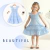 imageYOUNGER TREE Toddler Girl Dress Kids Sleeveless Ruffle Dresses for Girls Summer Outfits Beach SundressBlue