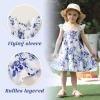 imageYOUNGER TREE Toddler Girl Dress Kids Sleeveless Ruffle Dresses for Girls Summer Outfits Beach SundressBlue Floral