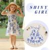 imageYOUNGER TREE Toddler Girl Dress Kids Sleeveless Ruffle Dresses for Girls Summer Outfits Beach SundressBlue Floral