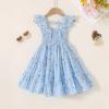 imageYOUNGER TREE Toddler Girl Dress Kids Sleeveless Ruffle Dresses for Girls Summer Outfits Beach SundressBlue Ruffles Flowes