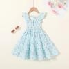 imageYOUNGER TREE Toddler Girl Dress Kids Sleeveless Ruffle Dresses for Girls Summer Outfits Beach SundressBlue and Purple Bows