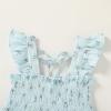 imageYOUNGER TREE Toddler Girl Dress Kids Sleeveless Ruffle Dresses for Girls Summer Outfits Beach SundressBlue and Purple Bows