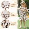 imageYOUNGER TREE Toddler Girl Dress Kids Sleeveless Ruffle Dresses for Girls Summer Outfits Beach SundressButterflies