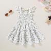 imageYOUNGER TREE Toddler Girl Dress Kids Sleeveless Ruffle Dresses for Girls Summer Outfits Beach SundressGreen Floral