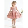 imageYOUNGER TREE Toddler Girl Dress Kids Sleeveless Ruffle Dresses for Girls Summer Outfits Beach SundressGreypink