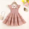 imageYOUNGER TREE Toddler Girl Dress Kids Sleeveless Ruffle Dresses for Girls Summer Outfits Beach SundressGreypink