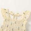 imageYOUNGER TREE Toddler Girl Dress Kids Sleeveless Ruffle Dresses for Girls Summer Outfits Beach SundressLight Yellow and White Flowers
