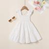imageYOUNGER TREE Toddler Girl Dress Kids Sleeveless Ruffle Dresses for Girls Summer Outfits Beach SundressOffwhite