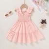 imageYOUNGER TREE Toddler Girl Dress Kids Sleeveless Ruffle Dresses for Girls Summer Outfits Beach SundressPeach Pink