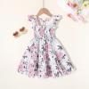 imageYOUNGER TREE Toddler Girl Dress Kids Sleeveless Ruffle Dresses for Girls Summer Outfits Beach SundressPink Floral and Butterfly