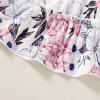 imageYOUNGER TREE Toddler Girl Dress Kids Sleeveless Ruffle Dresses for Girls Summer Outfits Beach SundressPink Floral and Butterfly